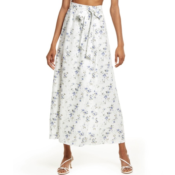 REFORMATION madeline palm printed maxi skirt - Picture 1 of 1